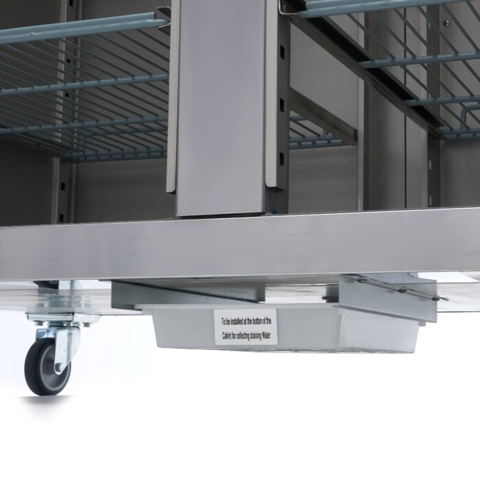 Külmik – 1200 l – 6 reguleeritavat riiulit (2/1GN) – roostevaba teras – klaasuksega - Image 11