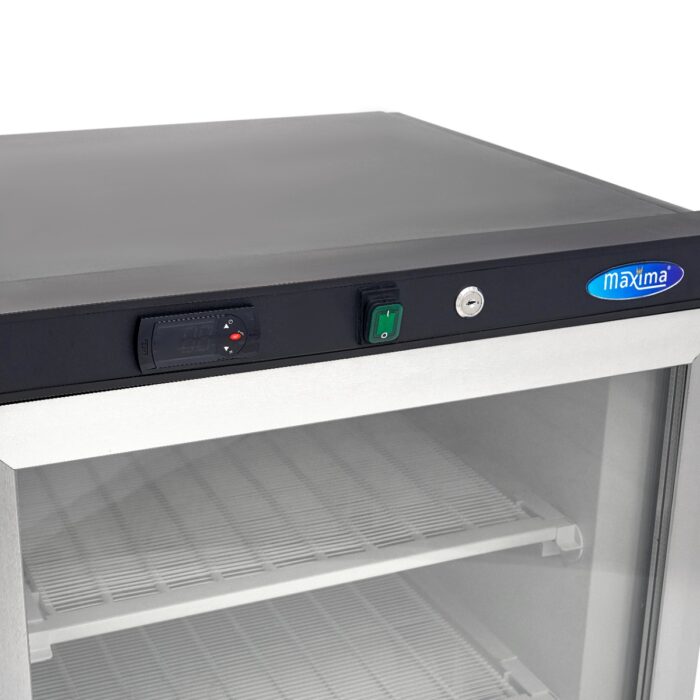 Sügavkülmik – 200 l – must – klaasuksega - Image 6