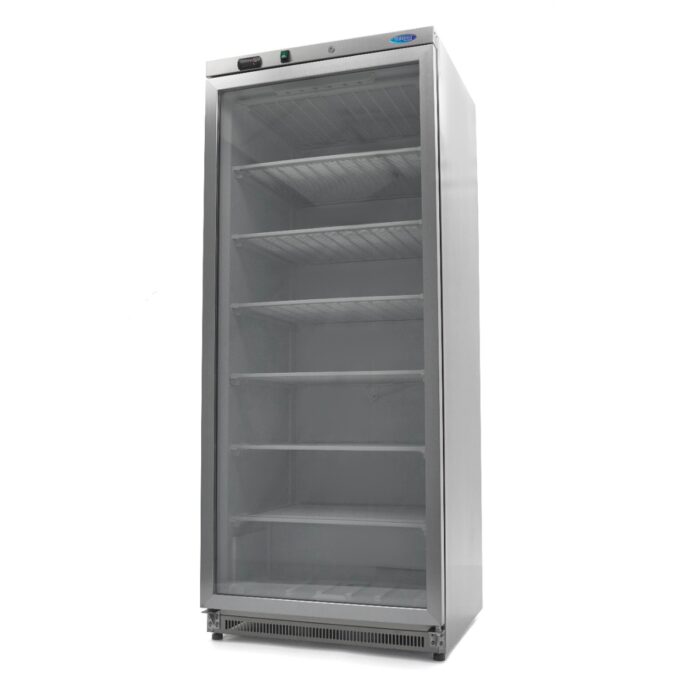 Külmik – 600 l – roostevaba teras – klaasuksega - Image 1