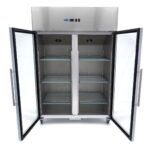 Külmik – 1200 l – 6 reguleeritavat riiulit (2/1GN) – roostevaba teras – klaasuksega - Image 6