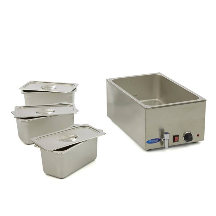 Bain Marie – kraaniga – koos 3 x 1/3 GN komplektiga – elektriline - Image 5