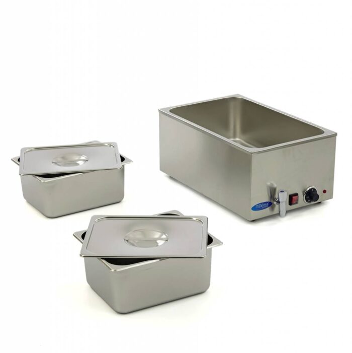 Bain Marie – kraaniga – sisaldab 2 x 1/2 GN komplekti – elektriline - Image 5
