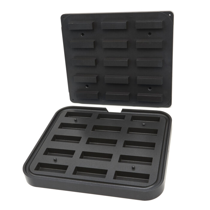 Tartleti vorm - ristkülik - 90x30/85x26 mm - 15 tükki - Image 1