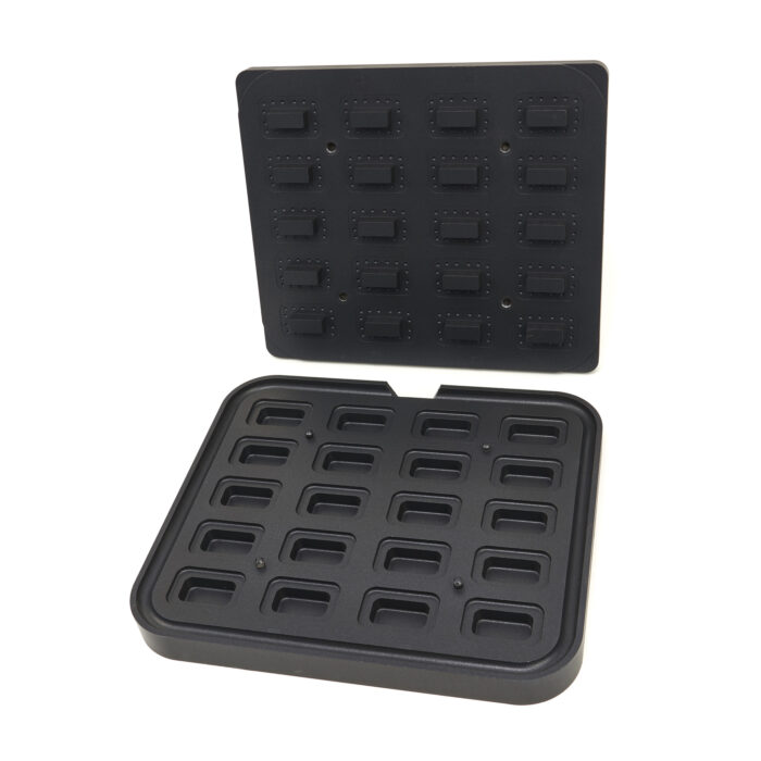 Tartleti vorm - ristkülik - 64x41/45x22 mm - 20 tükki - Image 1