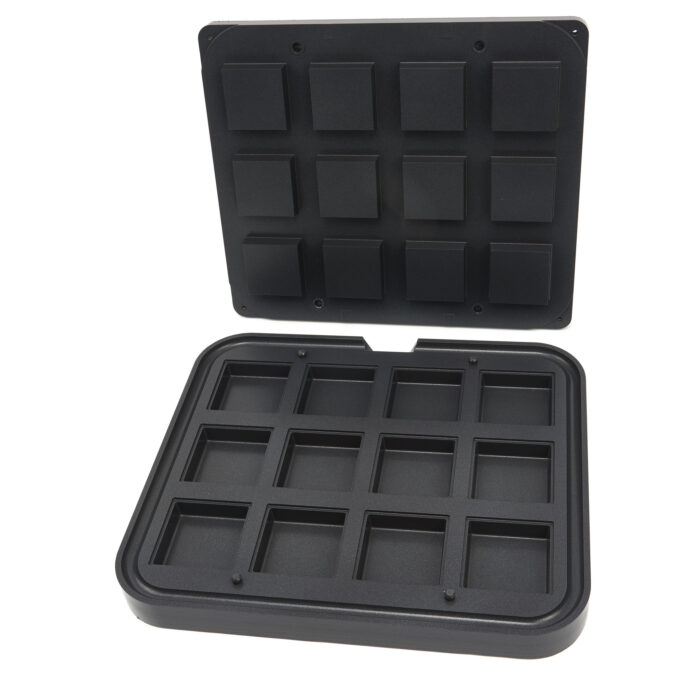 Tartleti vorm - ruudukujuline - 72/62 mm - 12 tükki - Image 1