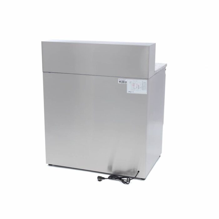 Pitsa ettevalmistamise külmik – 90 cm – 2 ust – mahutab 5 x 1/6 GN – roostevabast terasest kate - Image 4