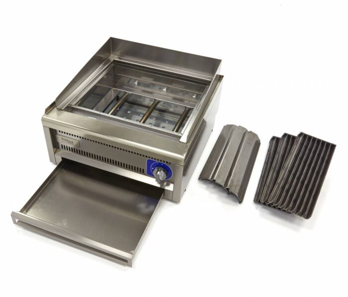 Professionaalne grill – kahekordne – sügavus 60 cm – gaas - Image 5