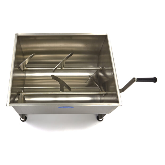 Lihasegisti – 50 l – 43 kg liha – kahe teljega – käsitsi juhitav - Image 6