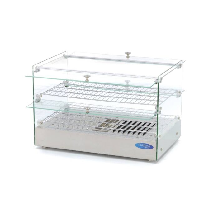 Soojendatud toidu vitriin – 50 l – 55 cm – 2 riiulit - Image 5
