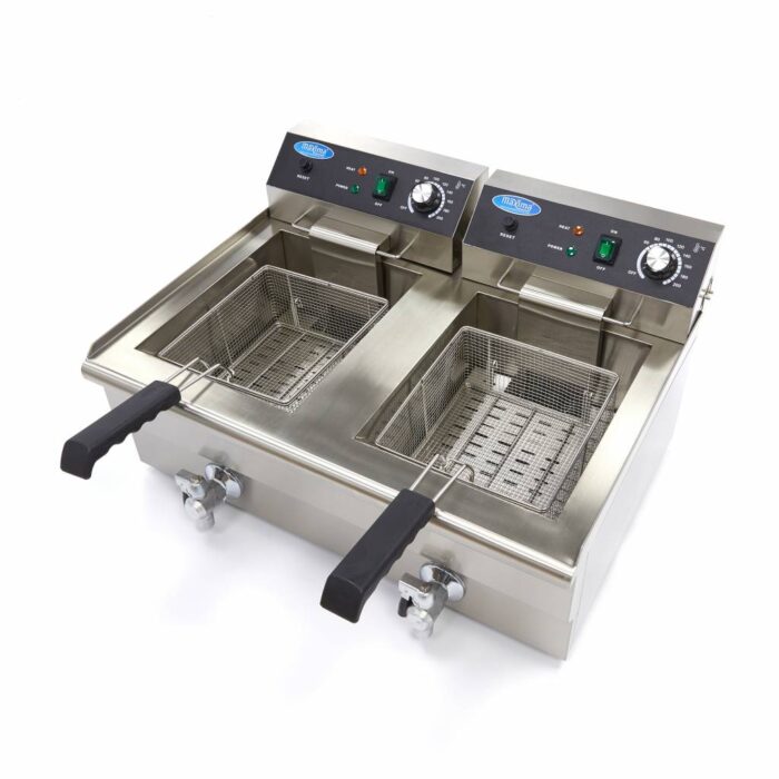 Fritüür – 2 x 16 l – 2 korvi – äravoolukraaniga - Image 7