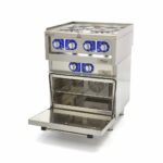 Tööstuslik pliit – 4 põletit – elektriline – kahekordne – sügavus 60 cm – ahjuga - Image 5
