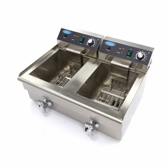 Fritüür – 2 x 16 l – 2 korvi – äravoolukraaniga - Image 5