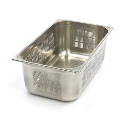 Gastronormi konteiner – 1/1 GN – sügavus 20 cm – roostevaba teras – perforeeritud