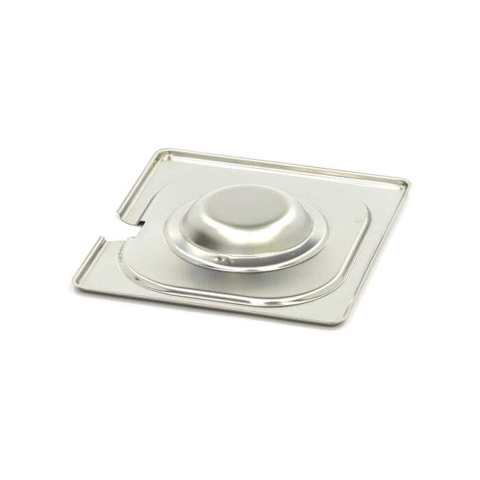 Gastronormi kaas – 1/6 GN – roostevaba teras – süvendiga - Image 2