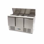 Saladette - 400L - 137cm - 3 ust - sisaldab lõikelauda - Image 2