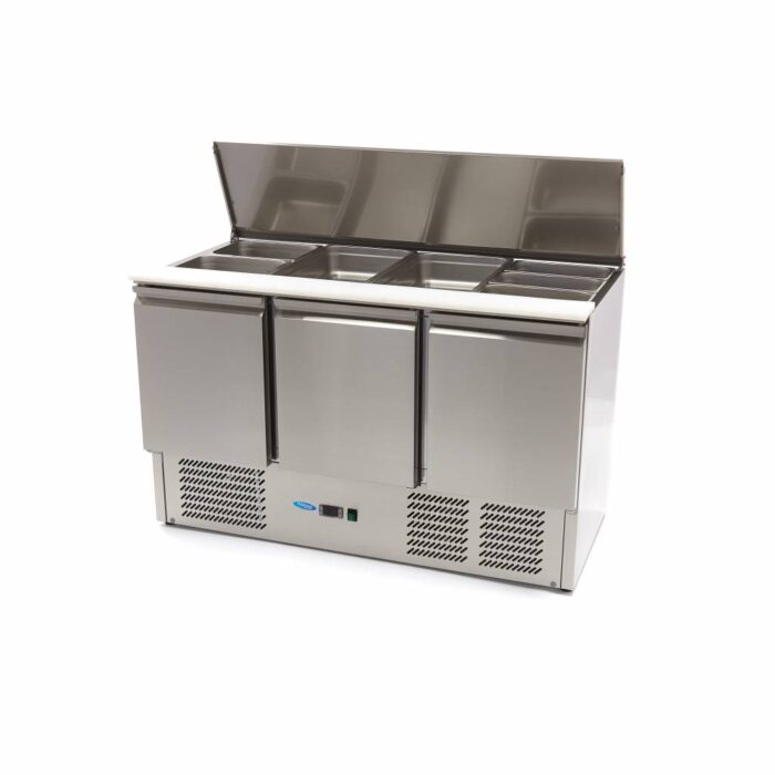 Saladette - 400L - 137cm - 3 ust - sisaldab lõikelauda - Image 2