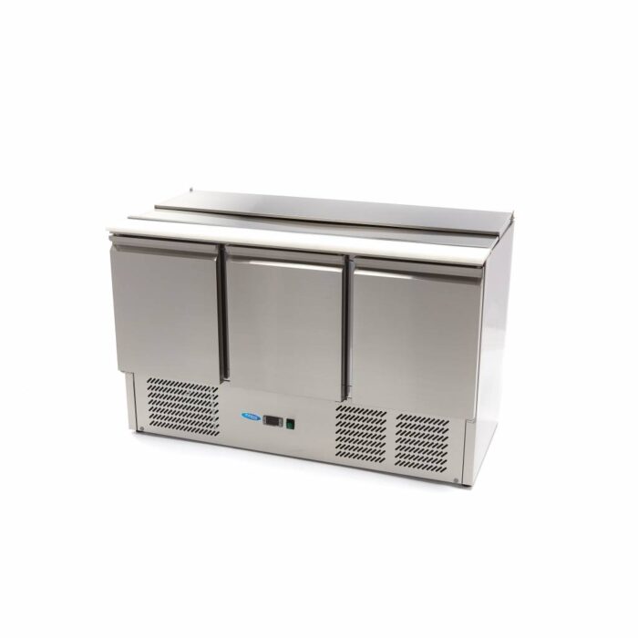 Saladette - 400L - 137cm - 3 ust - sisaldab lõikelauda - Image 1